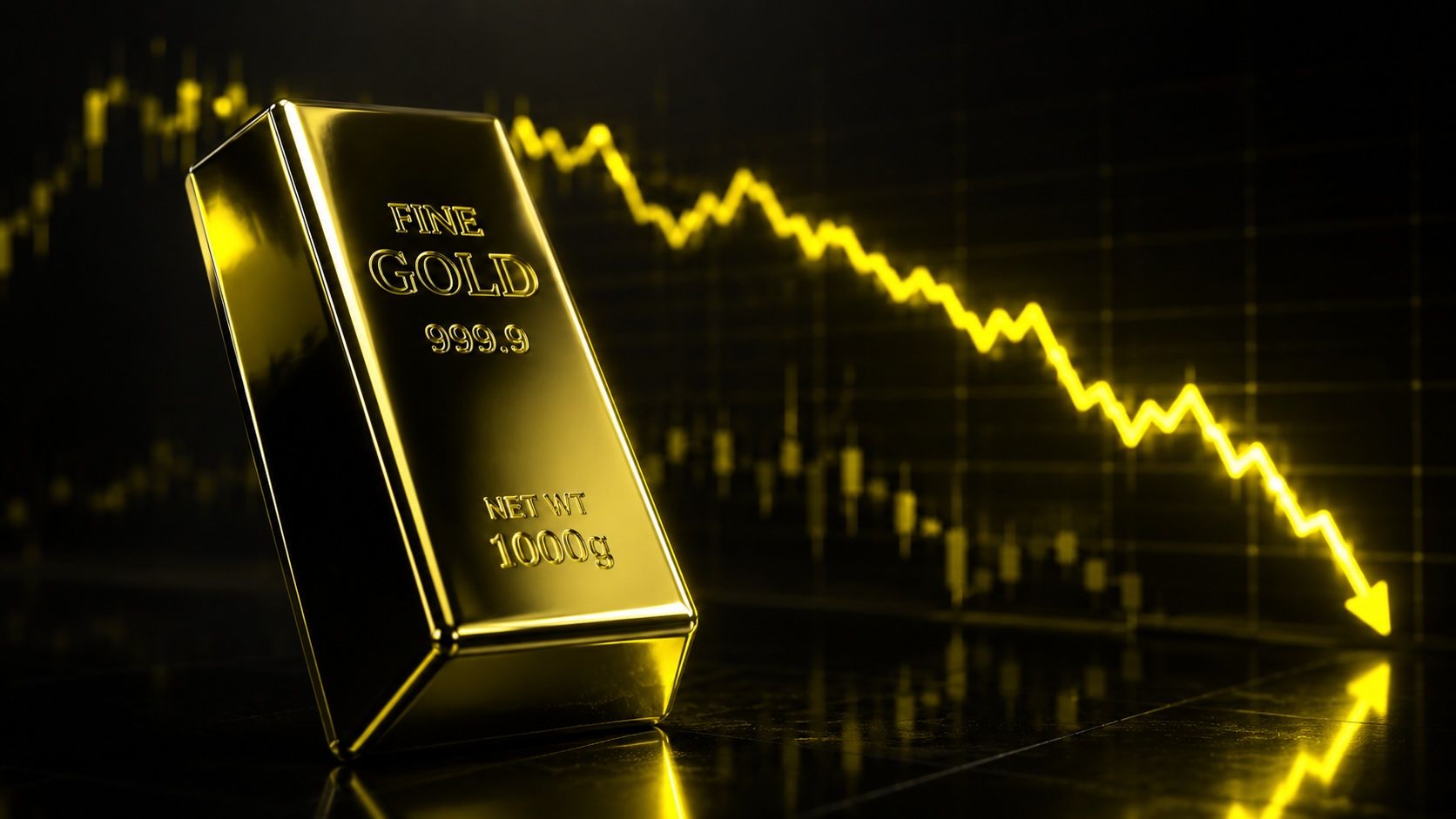 Oro al contado rompe $4,040 y cae cerca de $4,025