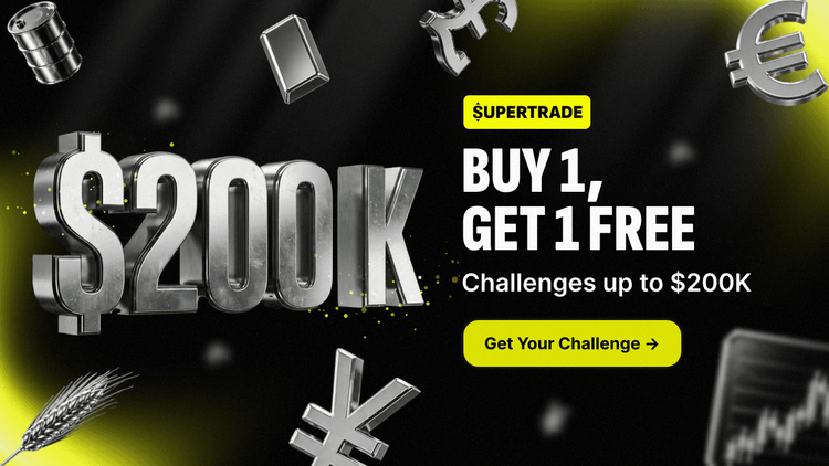 Supertrade funded trader programs banner